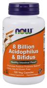 Układ pokarmowy - NOW Foods - 8 Billion Acidophilus & Bifidus, Probiotyk, 120 vkaps - miniaturka - grafika 1