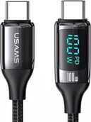 Kable USB - Kabel USB Usams USB-C - USB-C 3 m Czarny (USA814) - miniaturka - grafika 1