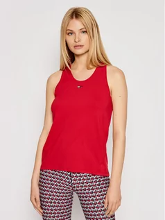 Koszulki i topy damskie - Tommy Hilfiger Top S10S100923 Czerwony Regular Fit - grafika 1