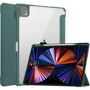 Etui do tabletów - Bizon Etui Case Tab Clear Matt do Apple iPad Pro 12.9 2022/2021/2020/2018, ciemnozielone - miniaturka - grafika 1