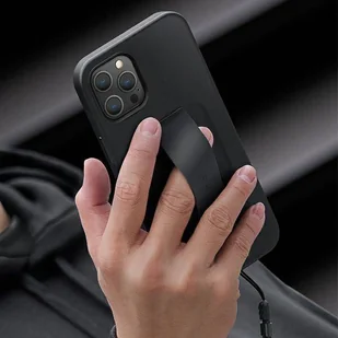 UNIQ etui Heldro iPhone 12 Pro Max 6,7" czarny/midnight black Antimicrobial - Etui i futerały do telefonów - miniaturka - grafika 5