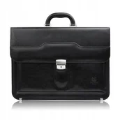 Teczki i aktówki - Aktówka męska skórzana Paolo Peruzzi do ręki i na ramię S-45-BL - miniaturka - grafika 1