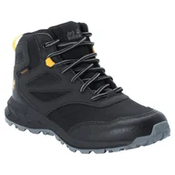 Buty dla dziewczynek - Jack Wolfskin, Buty dziecięce, Woodland Texapore Mid K, czarne, rozmiar 34 - miniaturka - grafika 1