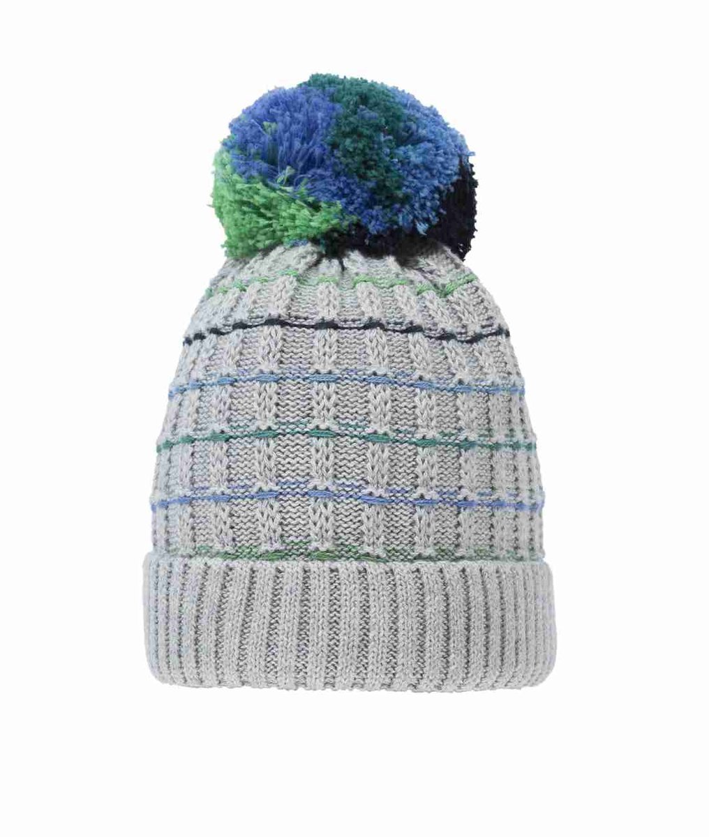 Czapka chłopięca, szara, pompon, Döll