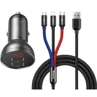 Baseus ładowarka 2xUSB i kabel 3w1 TZCCBX-0G baseus_20200131131800 - Ładowarki do telefonów - miniaturka - grafika 1