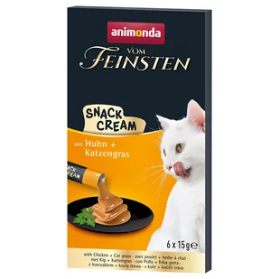 Animonda Vom Feinsten, pasta dla kota - 24 x 15 g, kurczak i trawa dla kota - Przysmaki dla kotów - miniaturka - grafika 1
