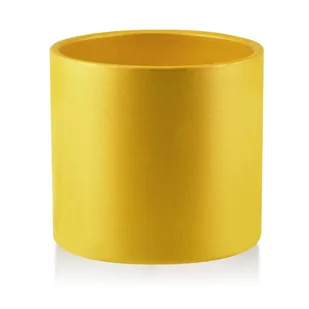 AVA Osłonka ceramiczna 12,5xh11,7cm żółta - Donice - miniaturka - grafika 1