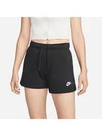 Spodnie sportowe damskie - Nike Szorty dresowe w kolorze czarnym - miniaturka - grafika 1