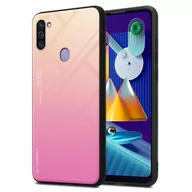 Etui i futerały do telefonów - Pokrowiec Do Samsung Galaxy A11 / M11 Etui w ŻÓŁTO - RÓŻOWY TPU Obudowa Case Cover Plecki Ochronny Cadorabo - miniaturka - grafika 1