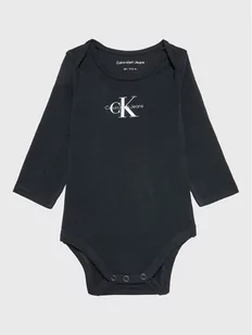 Calvin Klein Jeans Body Monogram IN0IN00033 Czarny Regular Fit - Body dla niemowląt - miniaturka - grafika 1