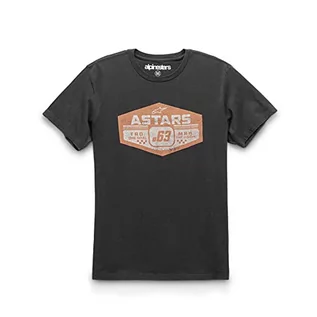 Koszulki męskie - Alpinestars Męski T-shirt Gripper czarny czarny L - grafika 1