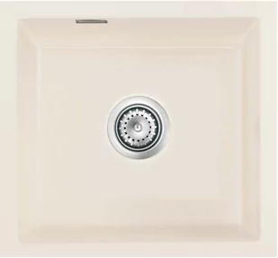 Zlewozmywak ceramiczny SYSTEMCERAM Mera 42 U Jasmin Korek manualny 5301 01 - Zlewozmywaki - miniaturka - grafika 1