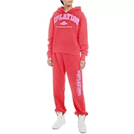 Bluzy damskie - Replay Damska bluza z kapturem, 353 czerwony, XXS - miniaturka - grafika 1