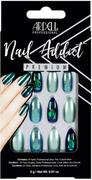 Sztuczne paznokcie i akcesoria - Ardell Nail Addict Premium zestaw zestaw Green Glitter Chrome - miniaturka - grafika 1