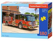 Puzzle - Castorland 180 Elementów Wóz strażacki - miniaturka - grafika 1