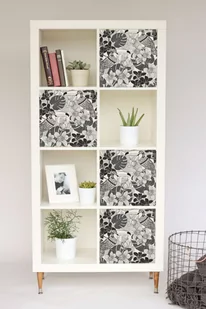 Naklejki Ikea Kallax Czarno-białe Ptaki - Naklejki na drzwi i meble - miniaturka - grafika 1