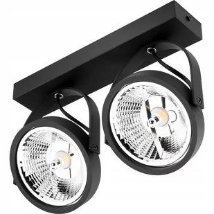 Kinkiet - lampa ścienna ruchoma AR111 Leon x2 - Czarny mat - Lampy ścienne - miniaturka - grafika 1