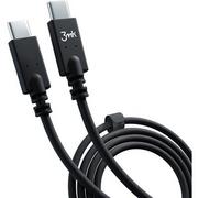 Kable USB - Kabel USB Typ C - USB Typ C 3MK Hyper Cable 100W 1 m Czarny - miniaturka - grafika 1