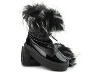 Botki damskie - Ciepłe śniegowce, eskimoski damskie - Big Star MM274379, czarne - miniaturka - grafika 1