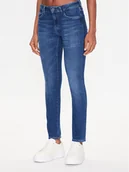 Spodnie damskie - Mustang Jeansy Shelby 1013584 Granatowy Slim Fit - miniaturka - grafika 1