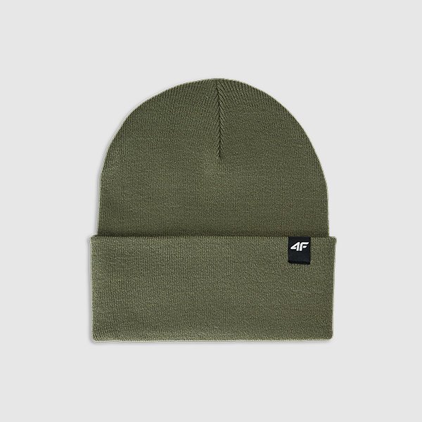 Czapka zimowa uniseks 4F 4FWAW25ACAPU674-43S Zielony U