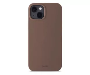 Holdit Silicone Case iPhone 14 Plus Dark Brown - Etui i futerały do telefonów - miniaturka - grafika 1