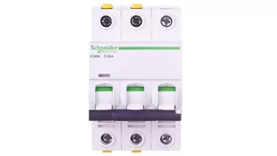 Schneider Electric Wyłącznik nadprądowy iC60N 3P D63 6kA A9F05363 - Bezpieczniki elektryczne - miniaturka - grafika 1
