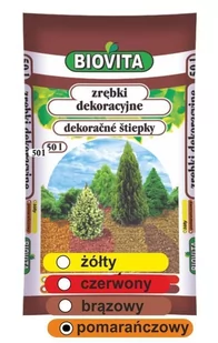 Zrębki drzewne BIOVITA 50 L kolor pomarańczowy - Ziemia ogrodowa - miniaturka - grafika 1