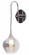 Lampy ścienne - Maxlight Kinkiet LAMPA ścienna CITY W0248 industrialna OPRAWA loftowa na wysięgniku szklana chrom przezroczysta W0248 - miniaturka - grafika 1