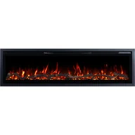 Kominki elektryczne - Kominek elektryczny Emotion Flame Regal 152 - ogień premium - na ścianę i do zabudowy - 152x35x12 cm - kominek LED z grzaniem 900/1800 W - miniaturka - grafika 1