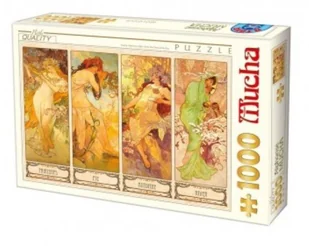 Unbekannt Alphonse Mucha: Jahreszeiten - Puzzle - miniaturka - grafika 1
