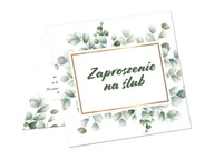 Kartki okolicznościowe i zaproszenia - Zaproszenie na ślub z kopertą - 6 szt. - miniaturka - grafika 1