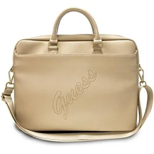 Guess torba do laptopa GUCB15PUSASLG 15" złota Saffiano Script 8_2274145 - Plecaki - miniaturka - grafika 1