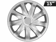 Kołpaki samochodowe - Kołpaki DRIFT silver laquered + ring 15", 4 szt. - miniaturka - grafika 1