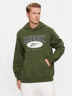 Bluzy męskie - Reebok Bluza Archive Essentials II0689 Zielony Regular Fit - miniaturka - grafika 1