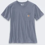 Koszulki i topy damskie - Koszulka Carhartt Heavyweight K87 Pocket Wisteria - miniaturka - grafika 1