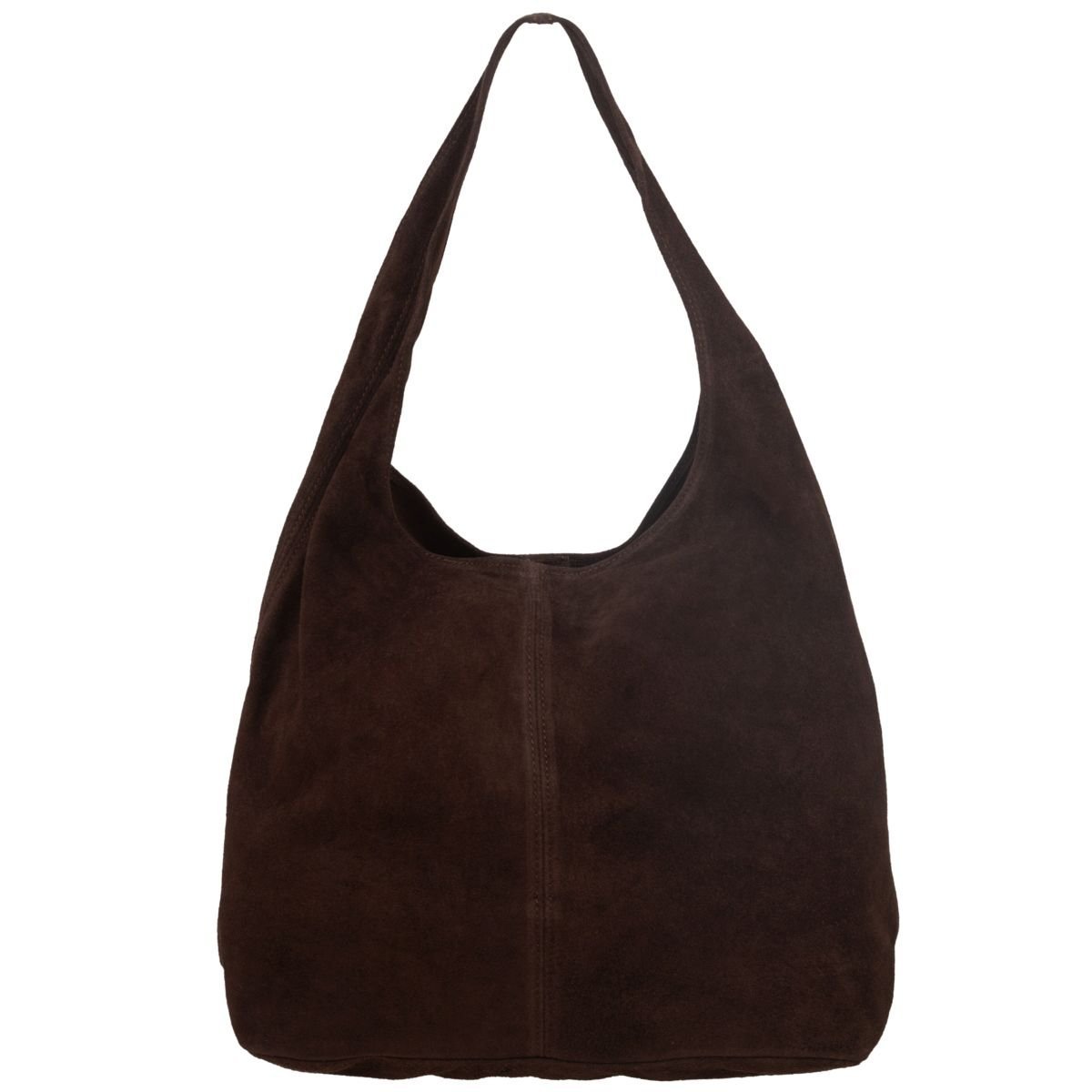 Torba Skórzana Vera Pelle Rossina Zamszowa Choco