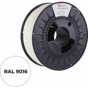 Filament do drukarki 3D C-TECH PREMIUM LINE, PETG, RAL9016, 1,75mm, 1kg, Traffic white - Filamenty i akcesoria do drukarek 3D - miniaturka - grafika 1