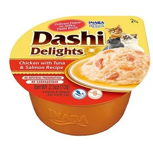 INABA Cat Dashi Delights kurczak tuńczyk i łosoś 70g - Przysmaki dla kotów - miniaturka - grafika 1