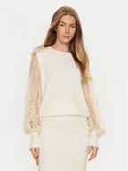 Swetry damskie - ViCOLO Sweter 77064S Écru Regular Fit - miniaturka - grafika 1