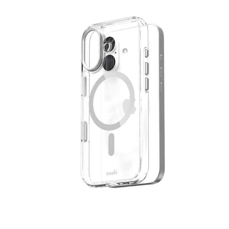 Moshi iGlaze MagSafe - Etui iPhone 17 (Luna Silver)