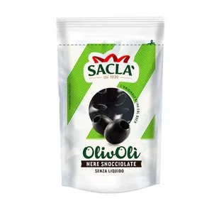 Oliwki pakowane bez pestek i bez zalewy całe 75g - Sacla - Pasztet i przetwory mięsne - miniaturka - grafika 1