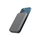 Powerbanki - RealPower PB-5000 Mag Litowo-polimerowy Szary - miniaturka - grafika 1