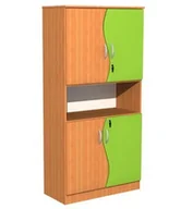 Meble do szkół i przedszkoli - Szafa szkolna Fala 4, szer. 900 mm - miniaturka - grafika 1