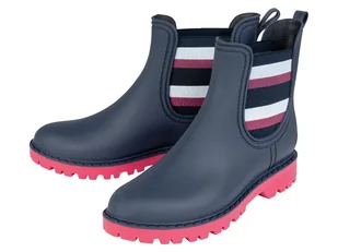 esmara® Kalosze damskie (38, Granatowy/różowy) - Botki damskie - miniaturka - grafika 1