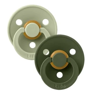BIBS 2 - Pack Sage & Green Hunter m Smoczek Uspokajający Kauczuk Hevea - Smoczki uspokajające - miniaturka - grafika 1