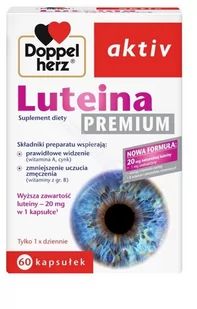 Doppel herz aktiv luteina premium x 60 kaps - Wzrok i słuch - miniaturka - grafika 1