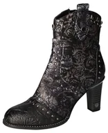 Botki damskie - Mustang Damskie sztyblety 1335-505, czarne, 40 EU, czarny, 40 EU - miniaturka - grafika 1