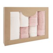 Ręczniki - Zestaw 6 ręczników Solano Krem + Róż Kwarcowy Darymex - miniaturka - grafika 1