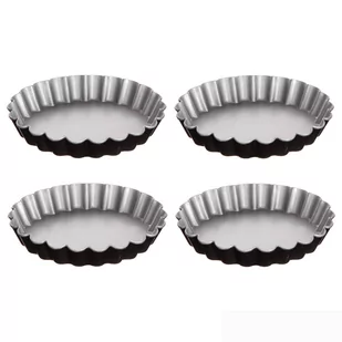 Foremki do tartaletek metalowe Ø 12 cm, 4 szt. - Formy do ciast - miniaturka - grafika 1